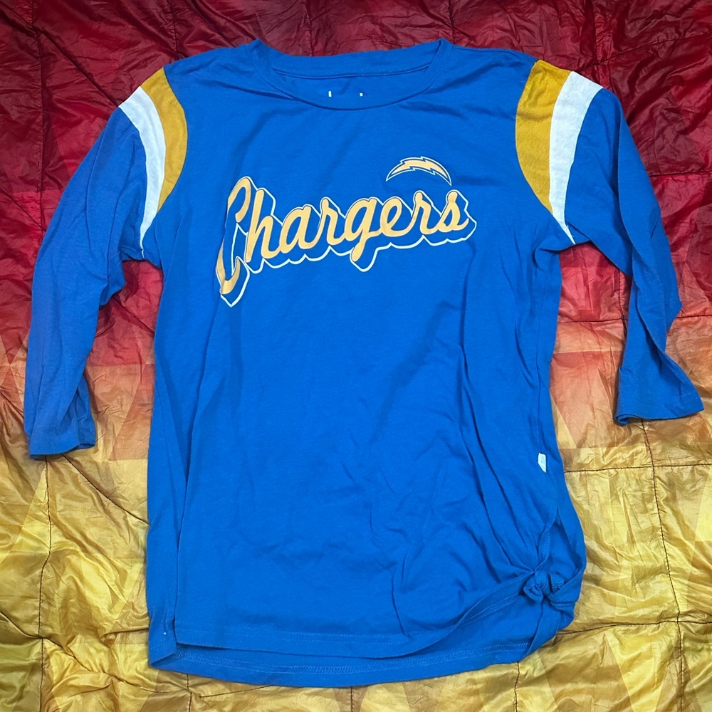 Chargers 3/4 sleeve tee